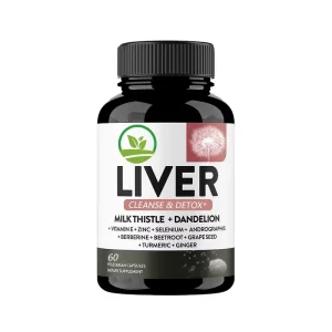 OEM/ODM Adult Herbal Liver Detox & Support Capsules with Milk Thistle for Digestive Health 60 Capsules Per Bottle