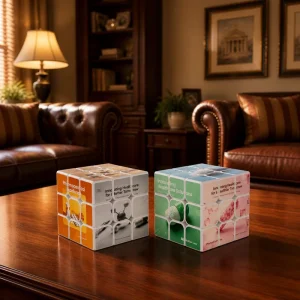 OEM ODM Custom 3×3 Medicine Cube UV Printed ABS Plastic Puzzle Promotional Gift for Biotech Industry