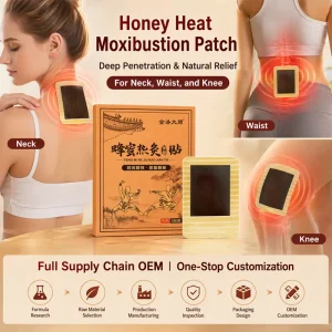 OEM ODM Honey Moxibustion Plaster 108 Herbs Heat Therapy Patches for Body Pain Relief