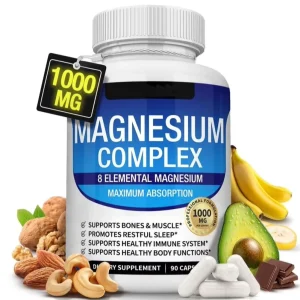 OEM/ODM Magnesium Glycinate Capsules Compound Vitamin Mineral for Bone Health Sleep Support Immune Boost Dietary Supplement 90ct