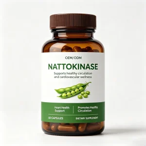OEM ODM Nattokinase 60 Capsules Blood Circulation Cardiovascular Support Capsules for Adult