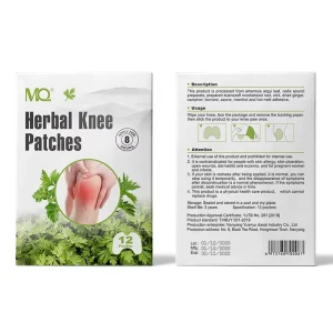 OEM ODM Nature Herbs Pain Relief Stickers Wormwood Knee Patch