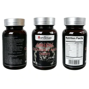 OEM ODM Premium Ginseng Cistanche Maca Herbal Extract Active Lifestyle and Vitality Support Supplement