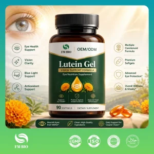 OEM ODM Private Label Lutein Softgels Marigold Extract Anti Blue Light Eye Vision Care Supplement Capsules