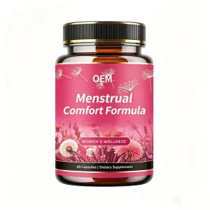 OEM ODM Vegan Chaste Berries Lemon Balm Pills Supplement Menstrual Hormonal Balance for Women PMS Relief Capsules With Magnesium