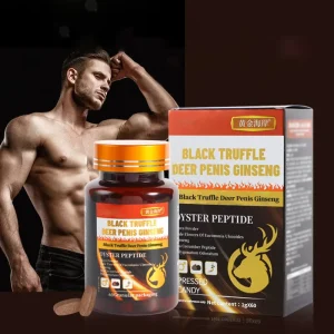 OEM Private Label Black Truffle Ginseng Deer Antler Male Enhancement Energy Tablets Natural Immune Support Fertility 60 Caps