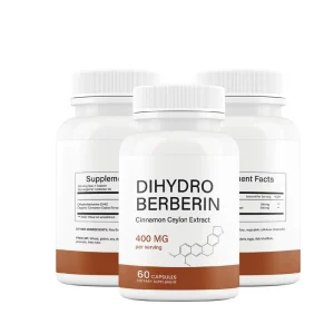 OEM Private Label Dihydroberberine Supplement 60 Capsules with Ceylon Cinnamon 5X More Effective Than Regular Berberine HCL