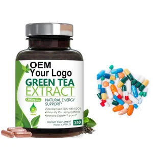 OEM Private Label Green Tea Extract EGCG Capsules Weight Loss Supplements