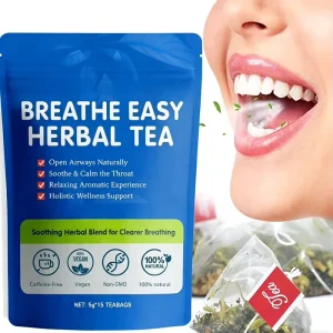 OEM Private Label Natural Caffeine Free Herbal Tea Bags Respiratory Support Soothing Throat Wellness Digestive Health Supplement