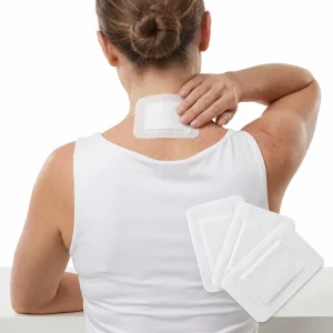 OEM Private Label Natural Chinese Herbal Cervical Neck Pain Relief Patch Mugwort Moxa Ginger Warming Shoulder Pads