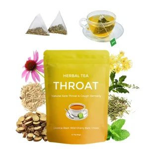 OEM Private Natural Caffeine with Licorice Root Free Support Throat Health Sore Throat Relief Tea
