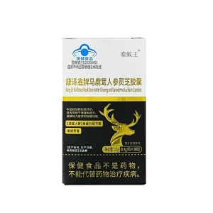 OEM Professional Manufacturer Ginseng and Reishi Capsules Men’s Daily Endurance Herbal Health Supplement