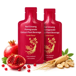 OEM Red Ginseng Pomegranate Liquid With Red Clover Carob Extract Women’s Hormone Balance Women Supplements For Menopause