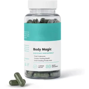 OEM Services Body Magic Chlorophyll Capsules Deodorizing Supplement Deodorizing Capsules with