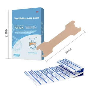 OEM Traditional Chinese Medicine Drug Free Breathable CE Certified Nose Strips for Snoring Relief Blocked Nose Colds Allergies