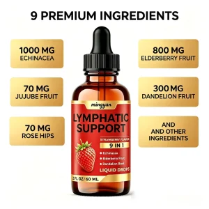 OEM Wild Herbal Drops Empower Immune Systems Lymphatic Drainage Liquid Drops for Adult