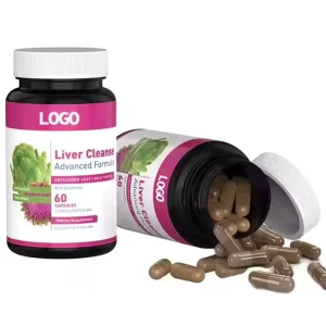 Oem Odm Herb Support Milk Thistle Artichoke Leaf with Dandelion Extract Capsule Liver Detox & Antihangover Supplement for Adults