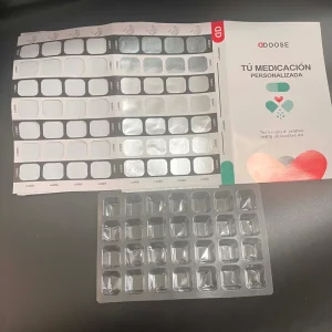 One Piece Unit Dose Tri 31 Day Monthly Plastic Packaging Cold Seal Medication Blister Pack System for Pills