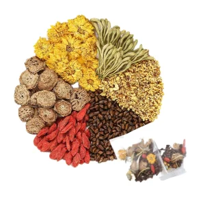 Organic Chinese Health Herb Flavored Tea Chrysanthemum Cassia Seed Slimming Tea Bag Liver Eye Protection Detox Clean Ingredients