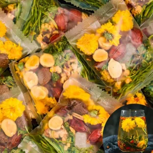 Organic Chinese Herb Tea Bag Blend Honeysuckle Wolfberry Semen Cassiae Natural Health Herbal Tea
