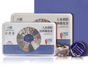 Organic Ginseng Health Tea for Men Nourishing Liver & Kidney Chinese Herbal Fertility Tea Bagged Tea in Customized Box Packaging