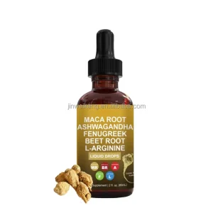Organic Maca Root Drops Ashwagandha Beet Root Fenugreek Seed Extract Liquid Drops