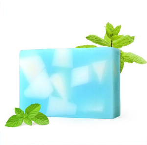 Organic Plant Nourishing Whitening Clear Skin Care Mint Lightening Handmade Soap Bar