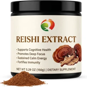 Organic Reishi Mushroom Extract 30% Beta Glucan Ganoderma Lucidum Powder Immune Booster Adaptogen Supplement Ingredient