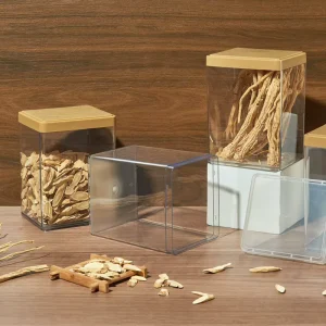 PET Square Plastic Packaging Box Model G-01 High Tiandi Cover for Laundry Beads Chinese Herbal Medicine Nut Baking Sealed