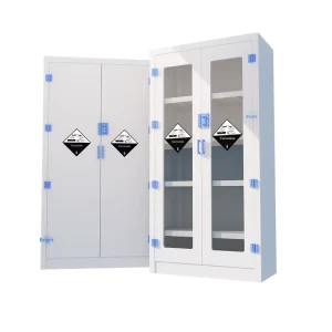 PP Double Door Laboratory Chemical Safety Cabinet for Strong Acid & Alkali Storage Modern Simplicity Design China Origin