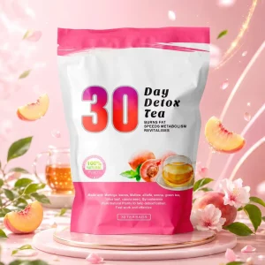 Peach Slim Detox Tea Chinese Herbal Senna Leaf Tea Private Label Support Weight Management Keep Fit