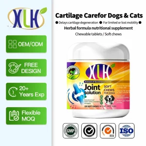 Pet Hip and Joint Supplement Glucosamine Chondroitin MSM Green Lipped Mussel Herbal Tablets for Dogs Cats Mobility Support OEM