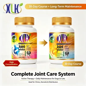 Pet Joint Care Bundle for Limping Relief & Prevention Glucosamine Chondroitin with Eucommia Drynaria Tablets Set for Dogs Cats