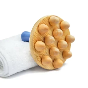 Phyllostachys Edulis 12 Bead Patent Beauty Massage Brush Solid Wood Multi Functional Massager Meridian Gua Sha Meridian Health