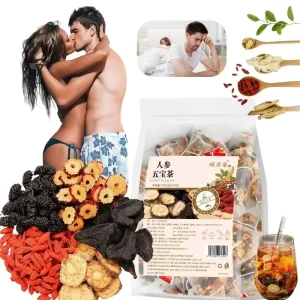 Plant Extract Organic Bulk Boxed Ginseng Wolfberry Kidney Tea Solid Health Energy Booster Kidney Cleansing Detoxification
