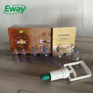 Plastic Vacuum Hijama Suction Cup Smart Cupping Device Chinese Medicine 6pcs Vacuum Cupping Therapy Set