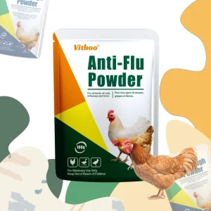 Poultry Anti Flu Powder Treatment of Fever and Cough Livestock Antibiotic Medicine