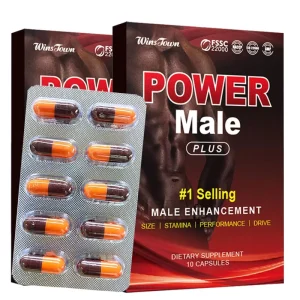 Power Male Tea with Chinese Natural Herbs for Fertility Support and Male Enhancement-60pcs/bottle Adult Use