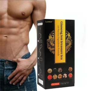 Premium 15-Bag Ginseng Ten Treasure Tea – Natural Herbal Energy Tea For Men & Women, Boxed Flavor Tea For Daily Health Boost