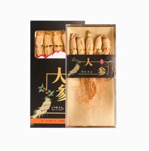 Premium Changbai Mountain White Ginseng Whole Root Bitter Adults Korean Style Dried For AD Processed 5 Sticks Gift Box 30g