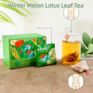 Premium Chinese Herbal Winter Melon Lotus Leaf Cassia Seed Hawthorn Tea Slimming Detox for Belly Fat Handmade Gift Packaging
