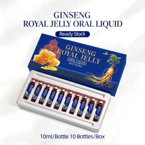 Premium Ginseng Royal Jelly Oral Liquid Supplement Stamina Vitality Booster For Men and Women Daily Energy Drink