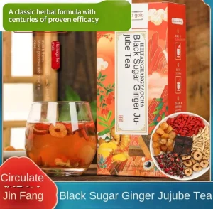Premium Organic 15 Bag Blended Chinese Herbal Ginseng Ten Treasure Kidney Tea Flavorful Natural Dried Health Tea Men Women Box