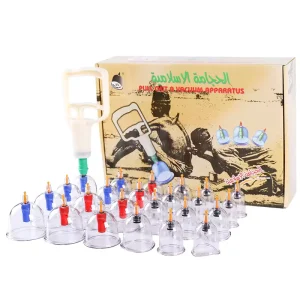 Premium Quality 24 Pcs Vacuum Massage Cupping Therapy Set TCM Treatment for Body & Back Fatigue Relief & Pain Relief