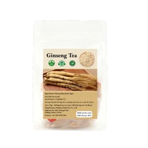 Premium Raw Ginseng Chinese Herbal Health Tea ISO Certified Top Grade 150g in Box Bag Packaging Tianbai Tea for Adults