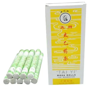 Premium Smokeless Moxa Roll CE Certified for Traditional Chinese Medicine Acupuncture Heat Massage Moxibustion Therapy 10Pcs/Box