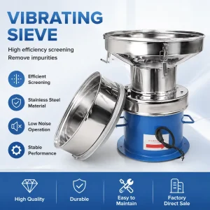 Premium Stainless Steel Round Vibrating Sieve for Flour Sifting