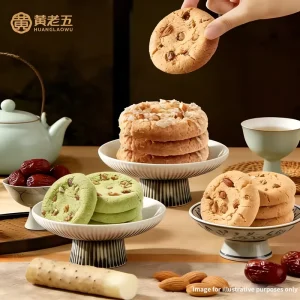 Premium Sweet Nut Pastries 3 Flavors Healthy Crispy Nut Cookies Traditional Chinese Biscuits