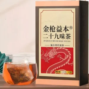 Private Label 29 Herbs Chinese Herbal Tea Bags Men Energy Vitality Tea 150g 30 Bags Natural Herbal Supplement