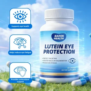 Private Label Adult Lutein Eye Capsules Natural Herb Extract Gluten Free Antioxidant Support Retina Health Relieve Eye